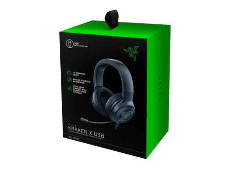 אוזניות גיימינג Razer Kraken X USB