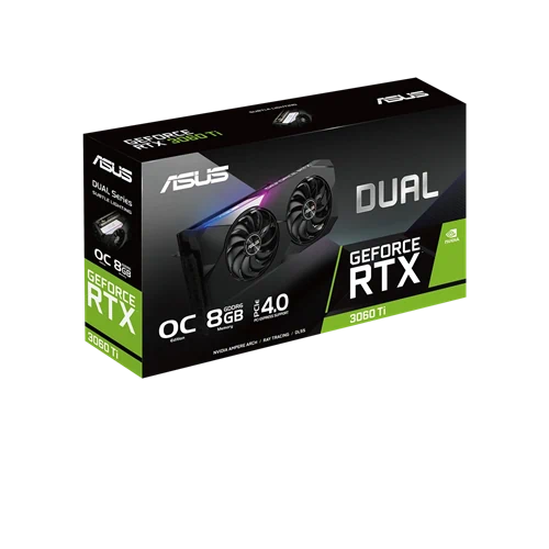 כרטיס מסך ASUS DUAL-RTX3060TI-O8G-V2 HDMI*2 DP*3 8G D6